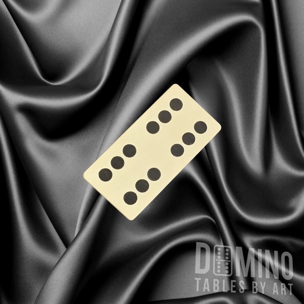 T062 Wavy Black Inlay Domino